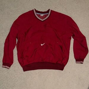 Vintage Men's Red Nike Pullover